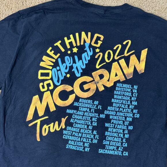 TIM MCGRAW SHIRT TOUR BAND TSHIRT BLACK L LARGE MENS SHIRT TSHIRT 2022 - Picture 5 of 5
